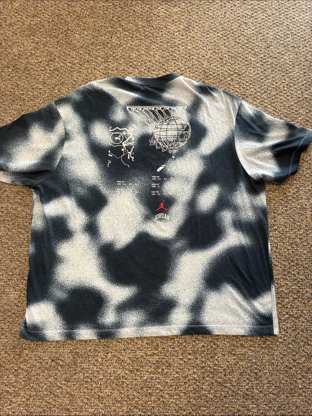 Jordan Mens Graphic Tee with Planet Size 2XL